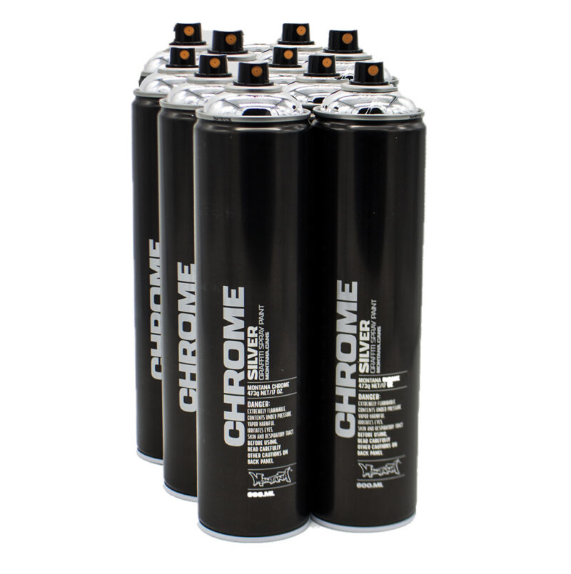 10x Montana Silverchrome 600 ml